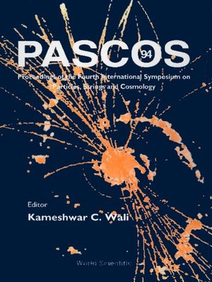 cover image of Pascos '94--Proceedings of the Fouth International Symposium On Particles, Strings and Cosmology